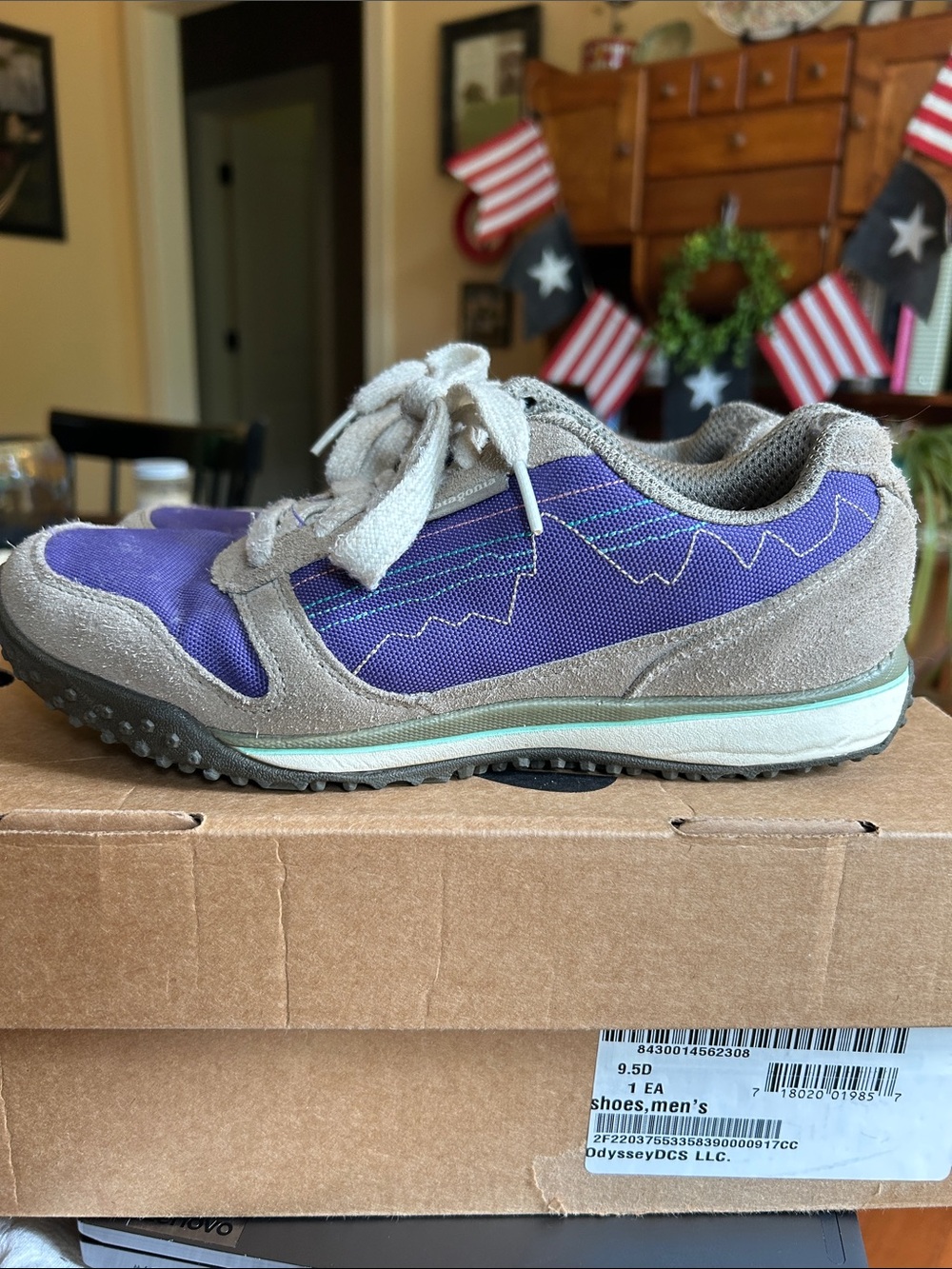 Patagonia Purple and Taupe Women's Lace-Up Sneaker
